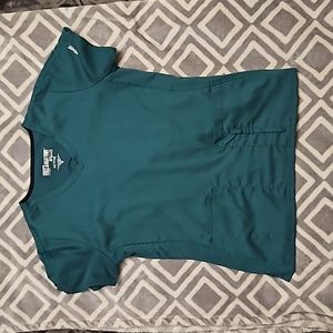 Grey's Anatomy Barco Women | Green Scrub Scrubs Top - Medium